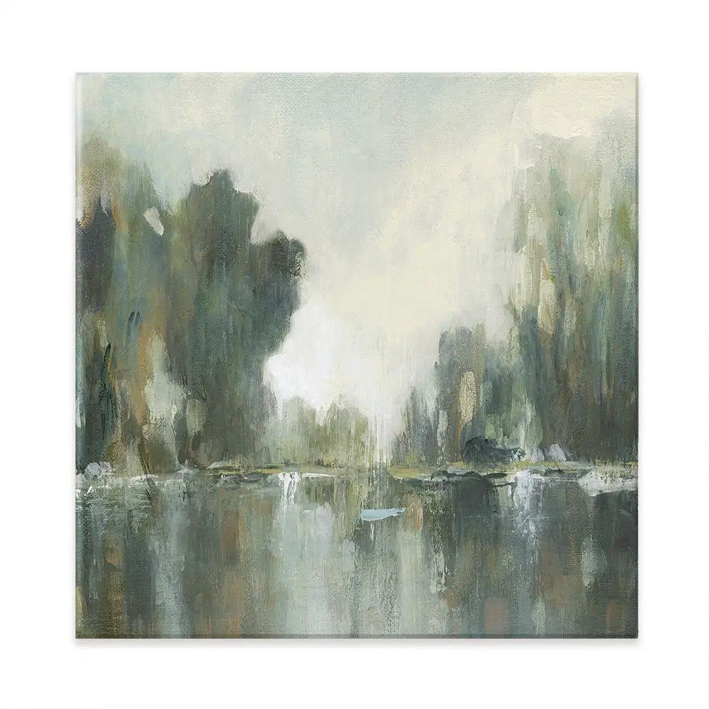 Textured Treeline Square Canvas Print Textured Treeline Square Canvas Print wall art product Carol Robinson