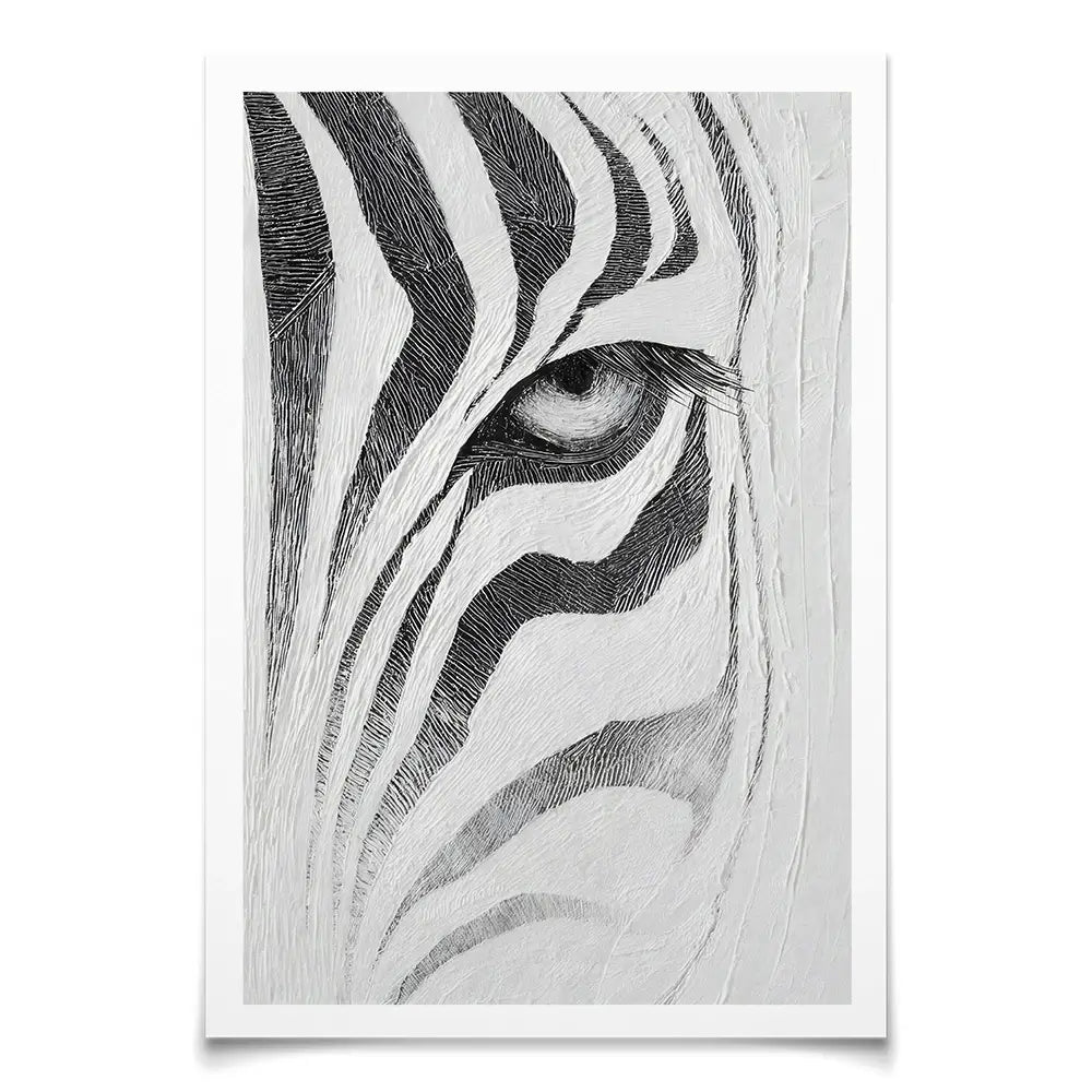 Textured Zebra Art Print Textured Zebra Art Print wall art product LSR Design Studio - Independent