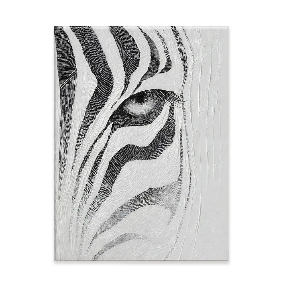 Textured Zebra Canvas Print Textured Zebra Canvas Print wall art product LSR Design Studio - Independent