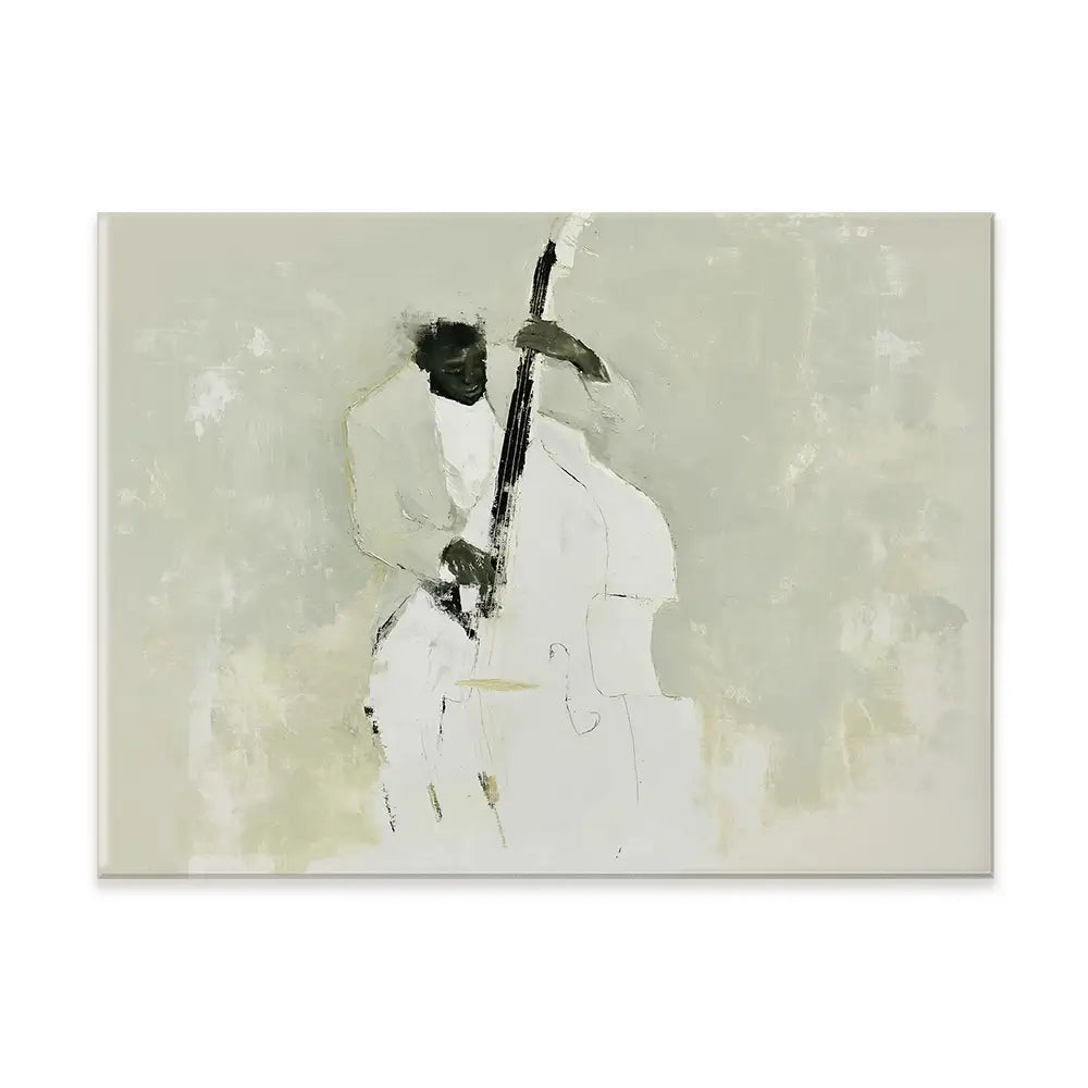 The Bassist Canvas Print The Bassist Canvas Print wall art product Chromatic Storm Studio