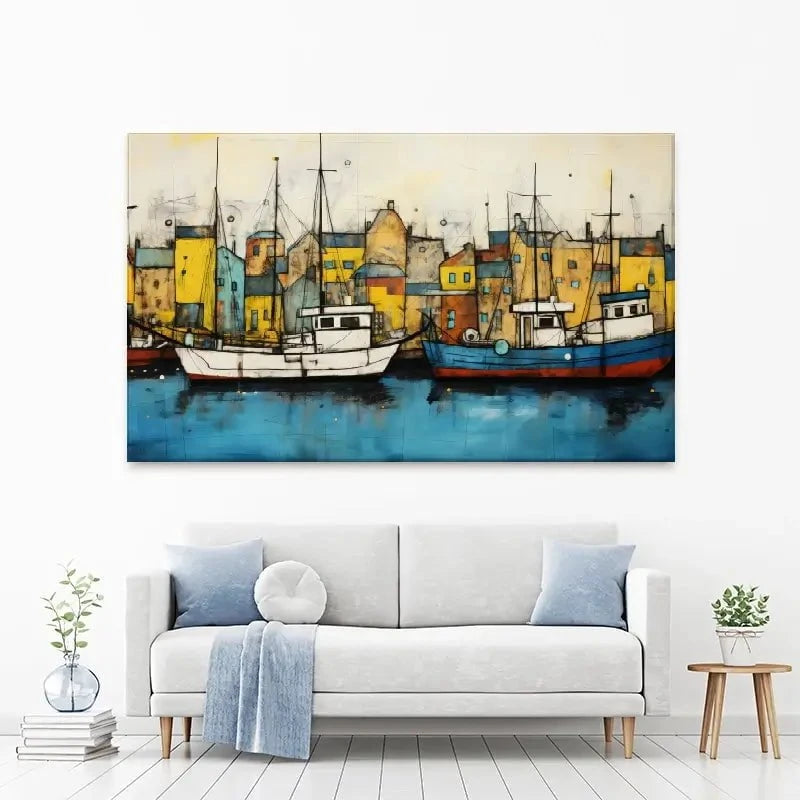 The Boats Are In Canvas Print The Boats Are In Canvas Print wall art product David Alexander Elder