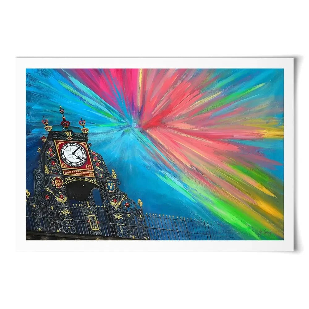 The Celestial Chester Clock Art Print The Celestial Chester Clock Art Print wall art product Jo Gough