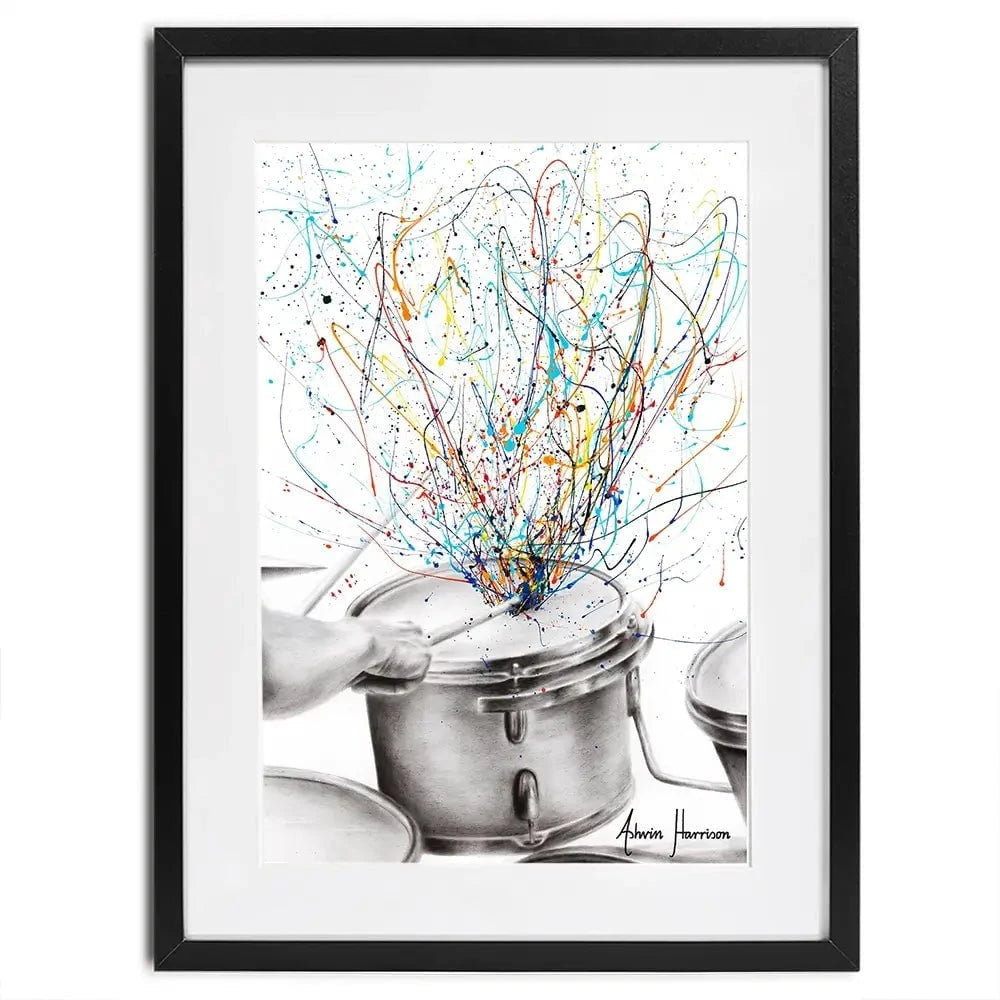 The Drum Solo Framed Art Print The Drum Solo Framed Art Print wall art product Ashvin Harrison