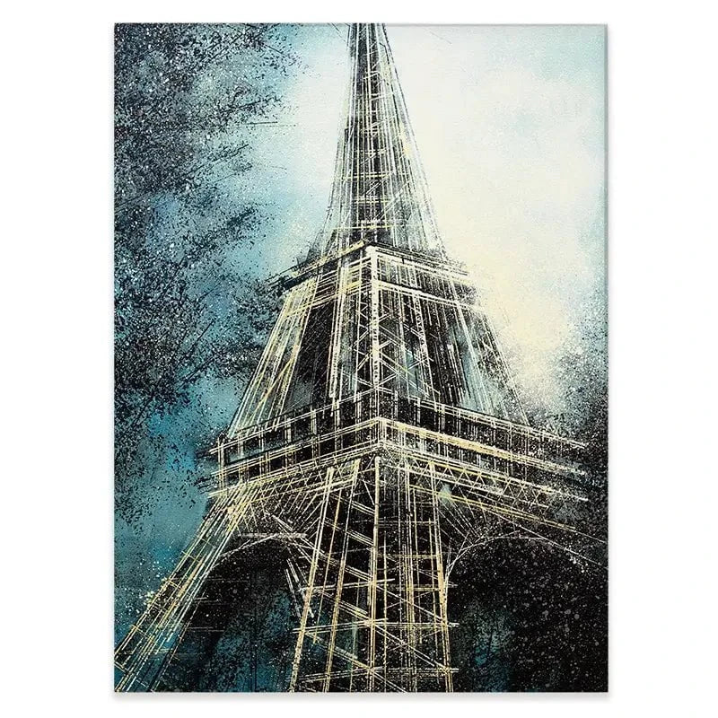 The Eiffel Tower At Dusk Canvas Print The Eiffel Tower At Dusk Canvas Print wall art product Marc Todd - Independent