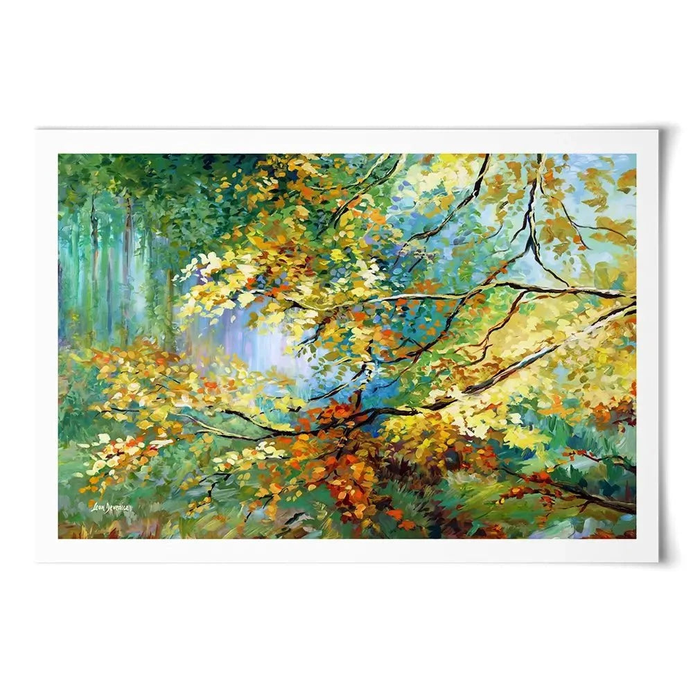 The Golden Leaves Art Print The Golden Leaves Art Print wall art product Leon Devenice