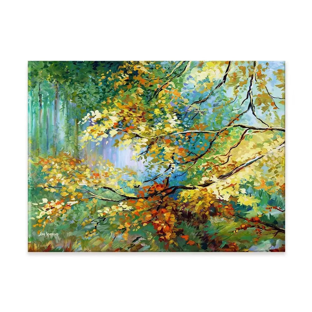 The Golden Leaves Canvas Print The Golden Leaves Canvas Print wall art product Leon Devenice