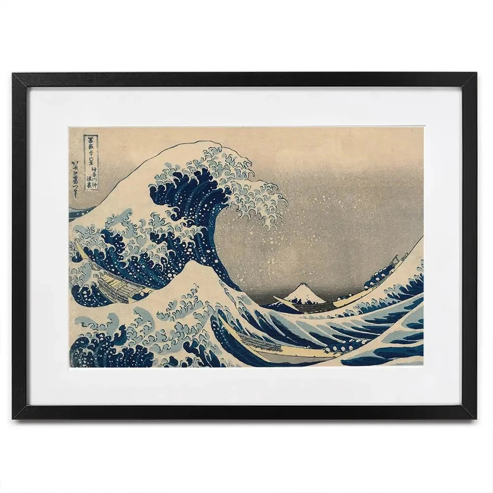 The Great Wave Off Kanagawa Framed Art Print The Great Wave Off Kanagawa Framed Art Print | The Great Wave Artwork wall art product Katsushika Hokusai