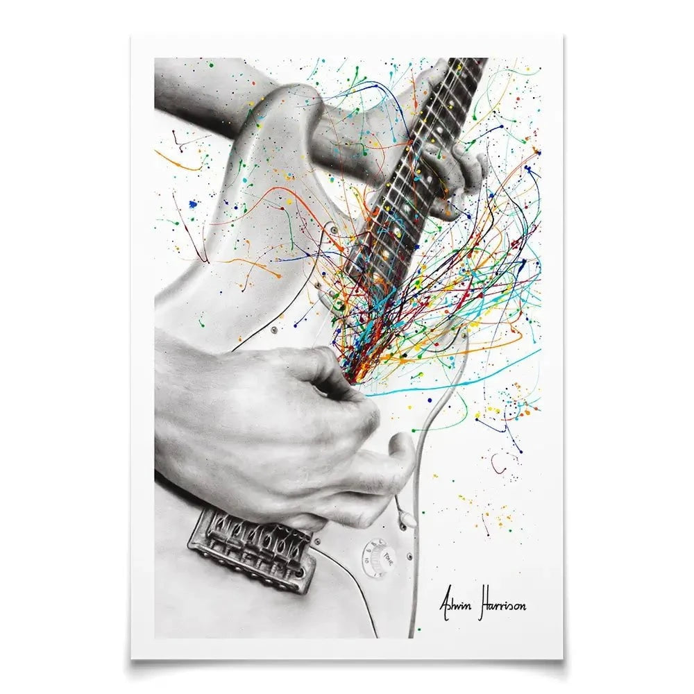 The Guitar Solo Art Print The Guitar Solo Art Print wall art product Ashvin Harrison