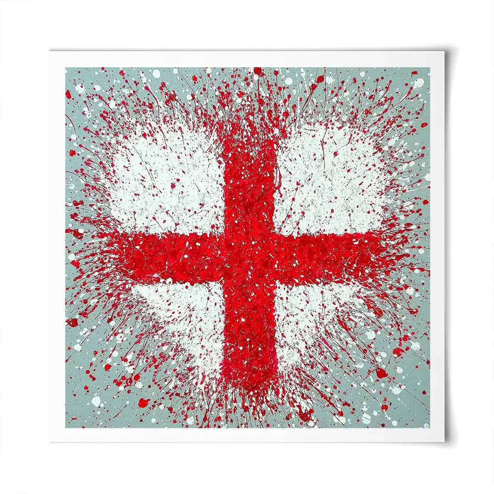 The Heart Of England Square Art Print The Heart Of England Square Art Print wall art product Jo Gough