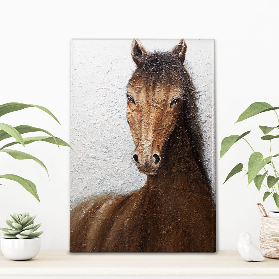 The Horse Canvas Print wall art product Osnat Tzadok
