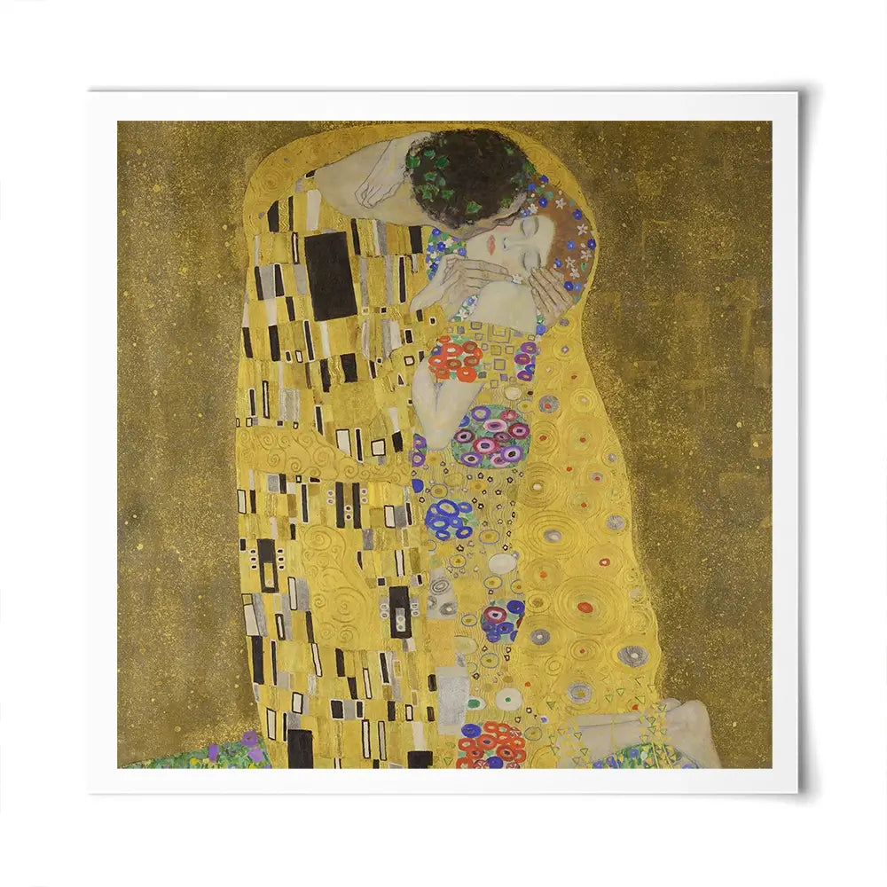The Kiss Square Art Print The Kiss Square Art Print wall art product Gustav Klimt