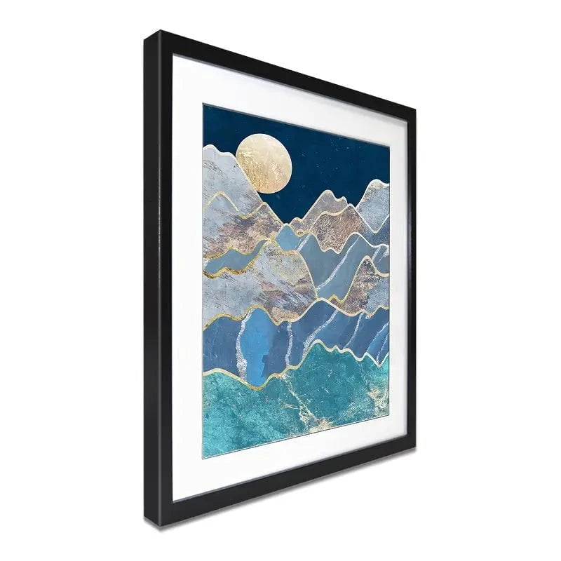The Moon And The Mountains Framed Art Print The Moon And The Mountains Framed Art Print wall art product Sarah Manovski