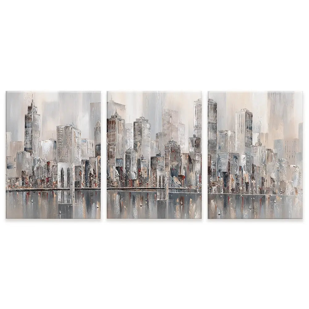 The New York Skyline Trio Canvas Print The New York Skyline Trio Canvas Print wall art product Isabella Karolewicz