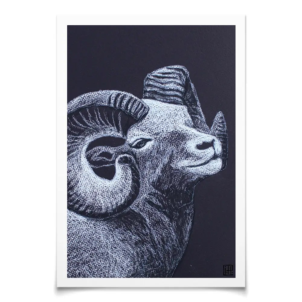 The Ram Art Print The Ram Art Print wall art product Studio Paint-Ing