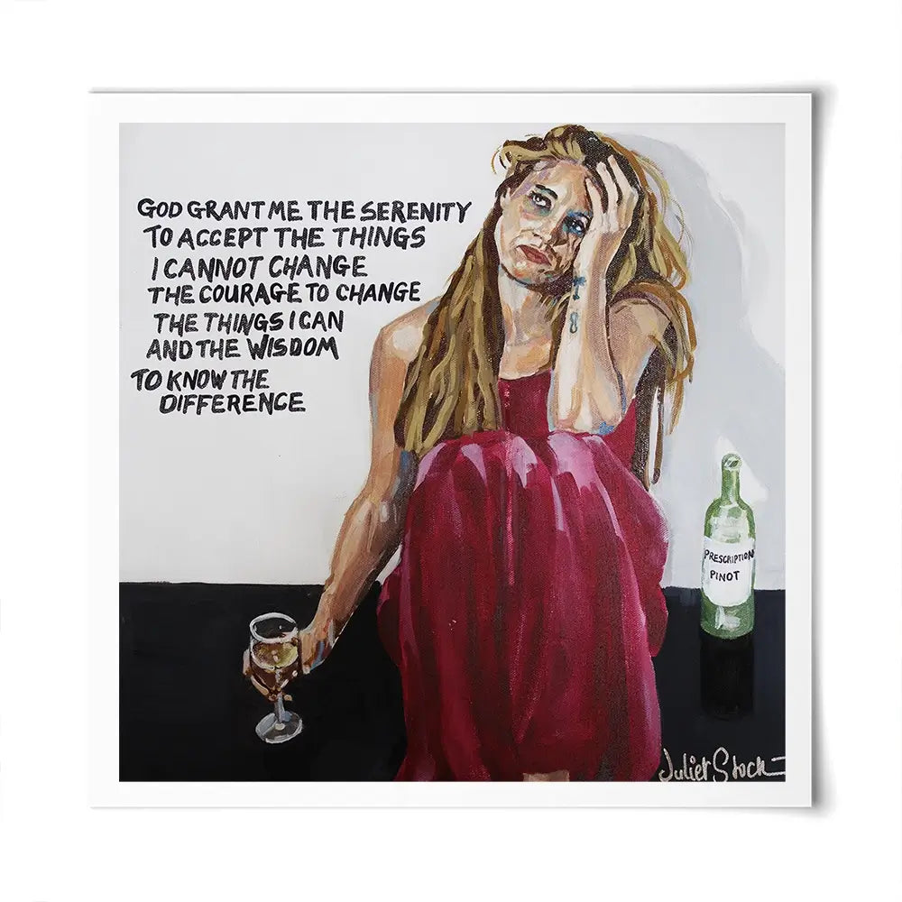 The Serenity Pour Square Art Print The Serenity Pour Square Art Print wall art product Juliet Stockton