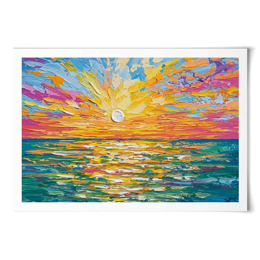 The Sun Is Setting Art Print The Sun Is Setting Art Print wall art product Olga Tkachyk