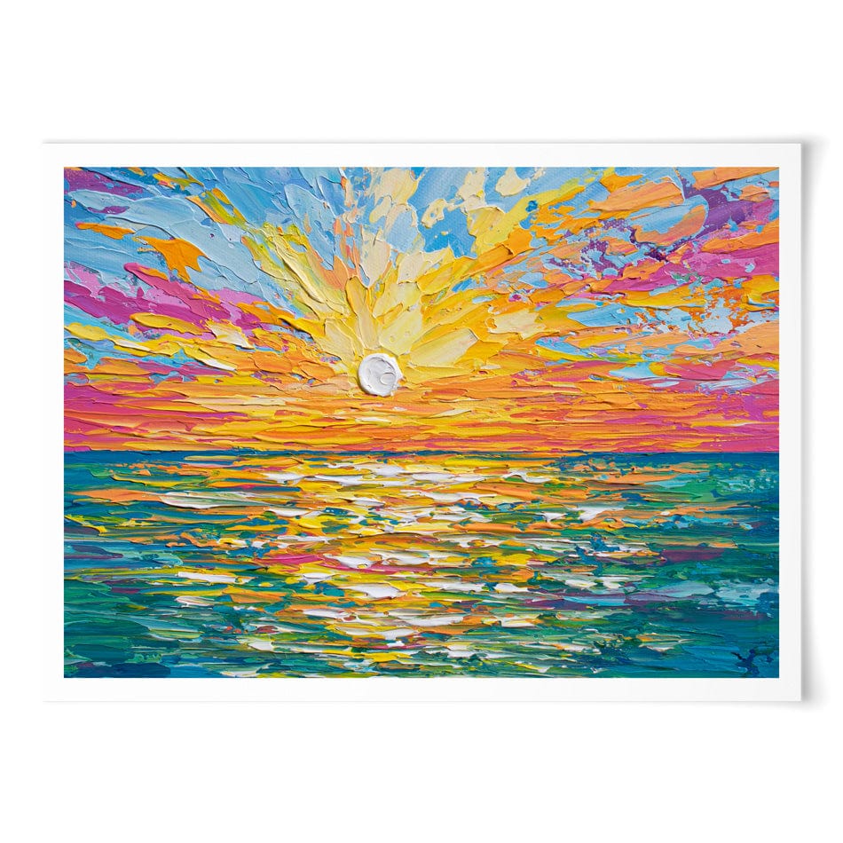The Sun Is Setting Art Print wall art product Olga Tkachyk