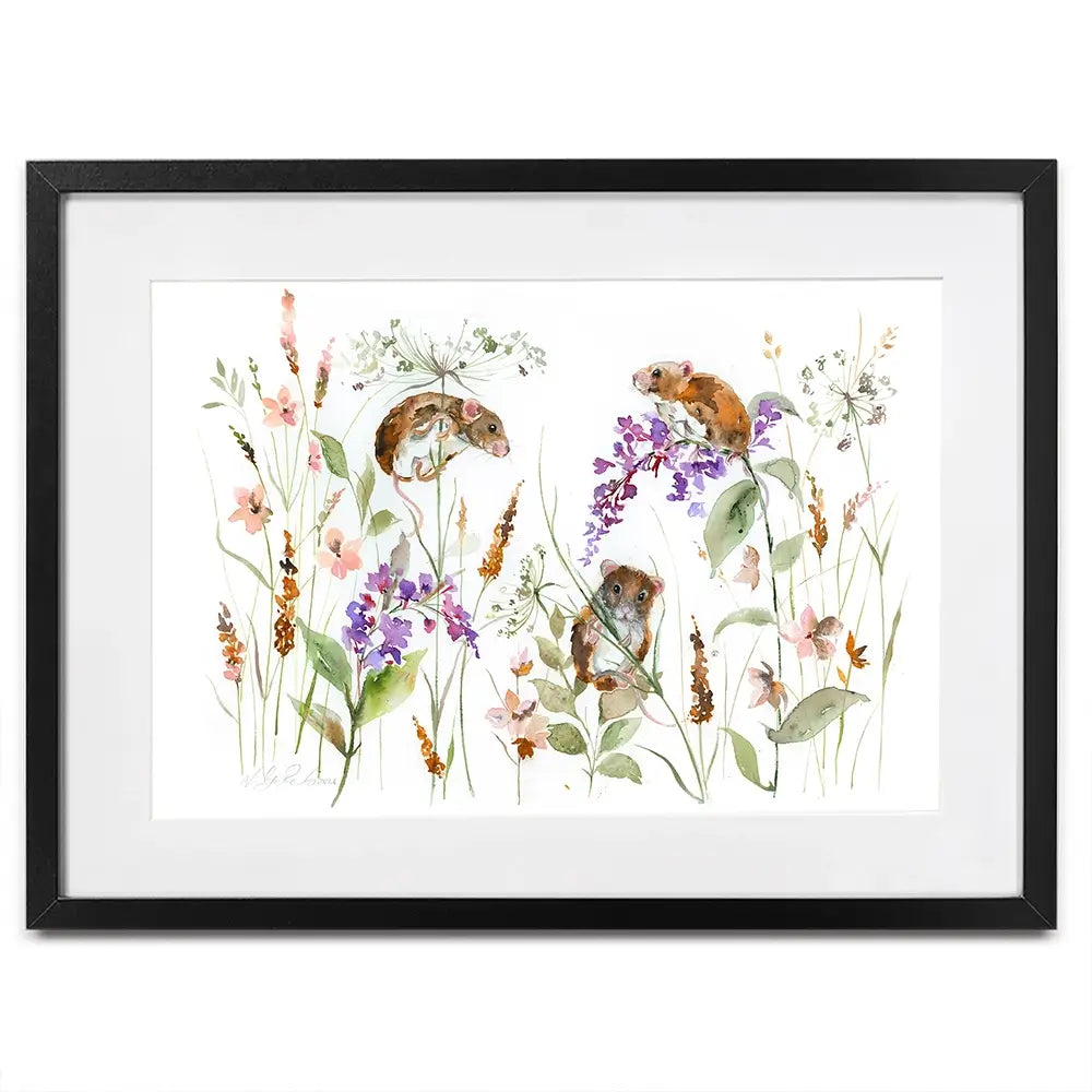 Three Mice Framed Art Print Three Mice Framed Art Print wall art product Nicola Jane Rowles