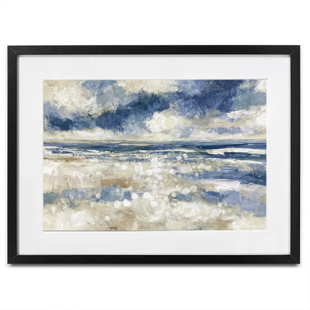 Tide Sparkle Open Shore Framed Art Print Tide Sparkle Open Shore Framed Art Print wall art product Chromatic Storm Studio