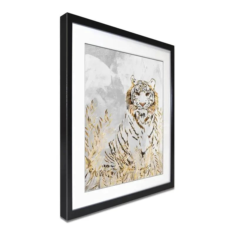 Tiger In The Long Grass Framed Art Print Tiger In The Long Grass Framed Art Print wall art product Sarah Manovski