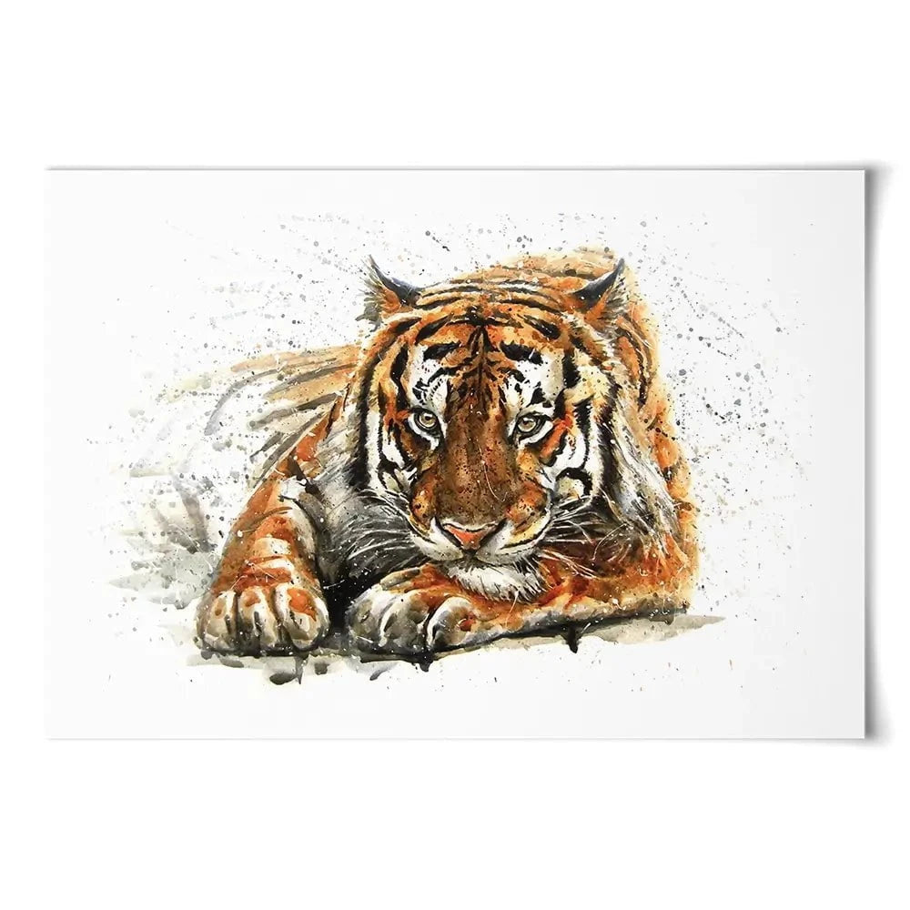 Tiger Paint Splash Art Print Tiger Paint Splash Art Print wall art product KOSTART / Shutterstock