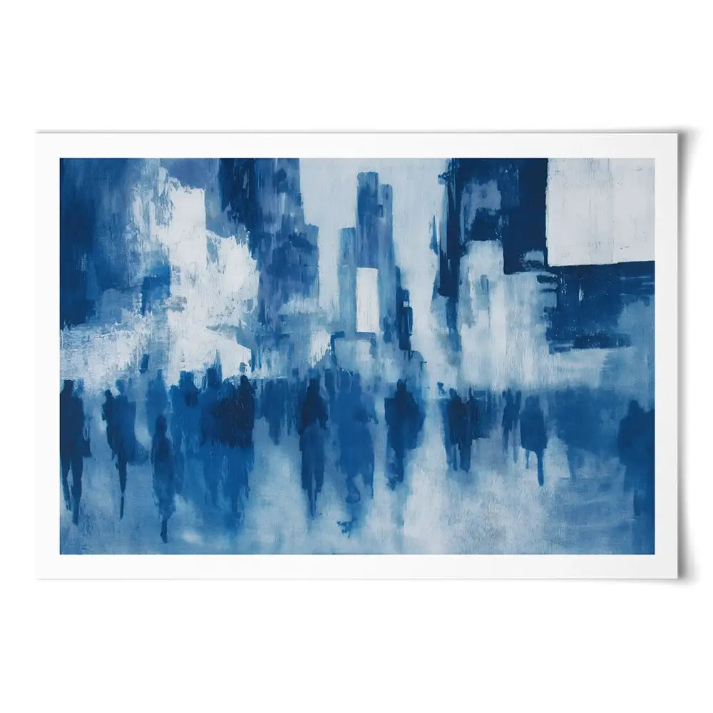Times Square Crowd Blur Art Print Times Square Crowd Blur Art Print wall art product Chromatic Storm Studio