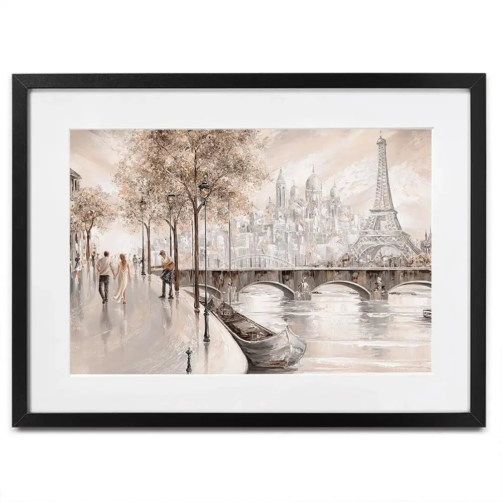 Together In Paris Framed Art Print Together In Paris Framed Art Print wall art product Isabella Karolewicz