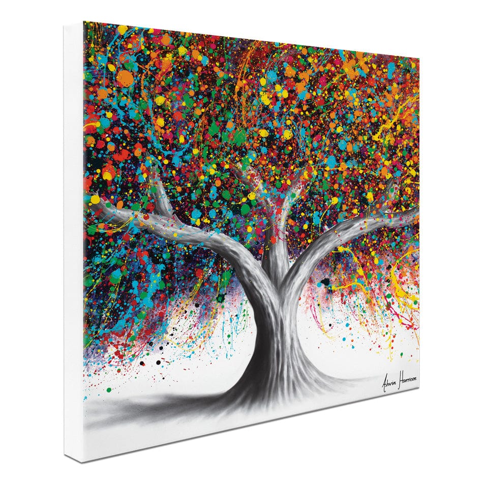 Tree Of Celebration Square Canvas Print wall art product Ashvin Harrison