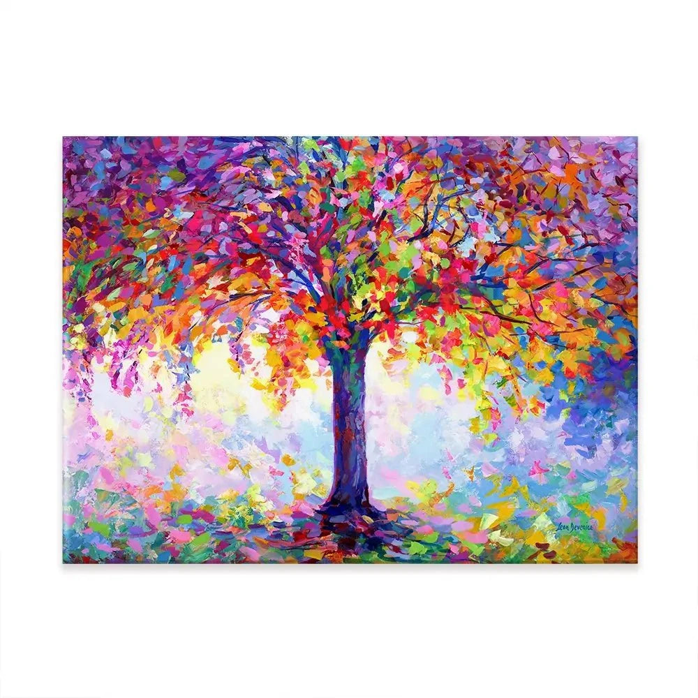Tree Of Happiness Canvas Print Tree Of Happiness Canvas Print | Tree of Happiness Artwork | Tree Art wall art product Leon Devenice