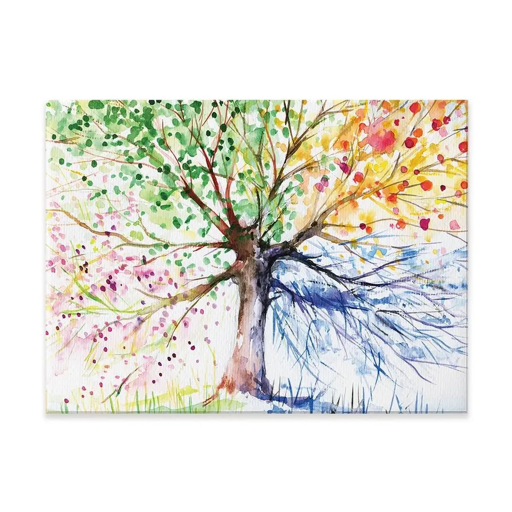 Tree Of Seasons Canvas Print Tree Of Seasons Canvas Print wall art product DeepGreen / Shutterstock