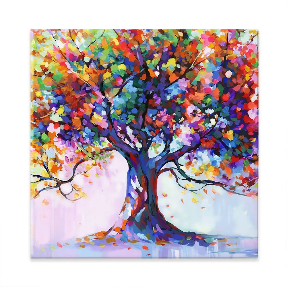 Tree Of Wellbeing Square Canvas Print Tree Of Wellbeing Square Canvas Print wall art product Leon Devenice