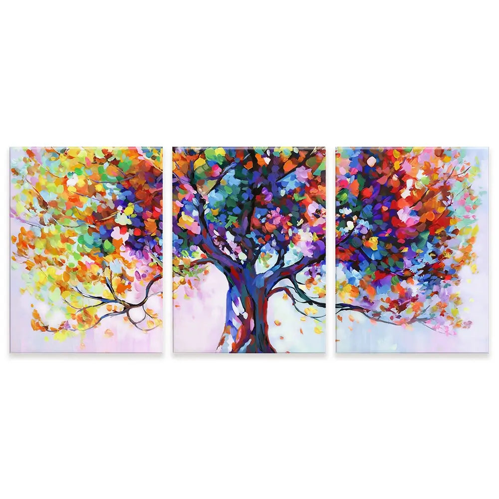 Tree Of Wellbeing Trio Canvas Print Tree Of Wellbeing Trio Canvas Print wall art product Leon Devenice