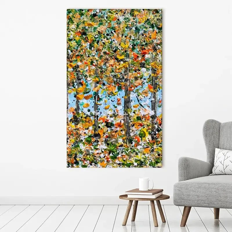 Trees In Autumn Canvas Print Trees In Autumn Canvas Print wall art product Charlotte Anna Reed