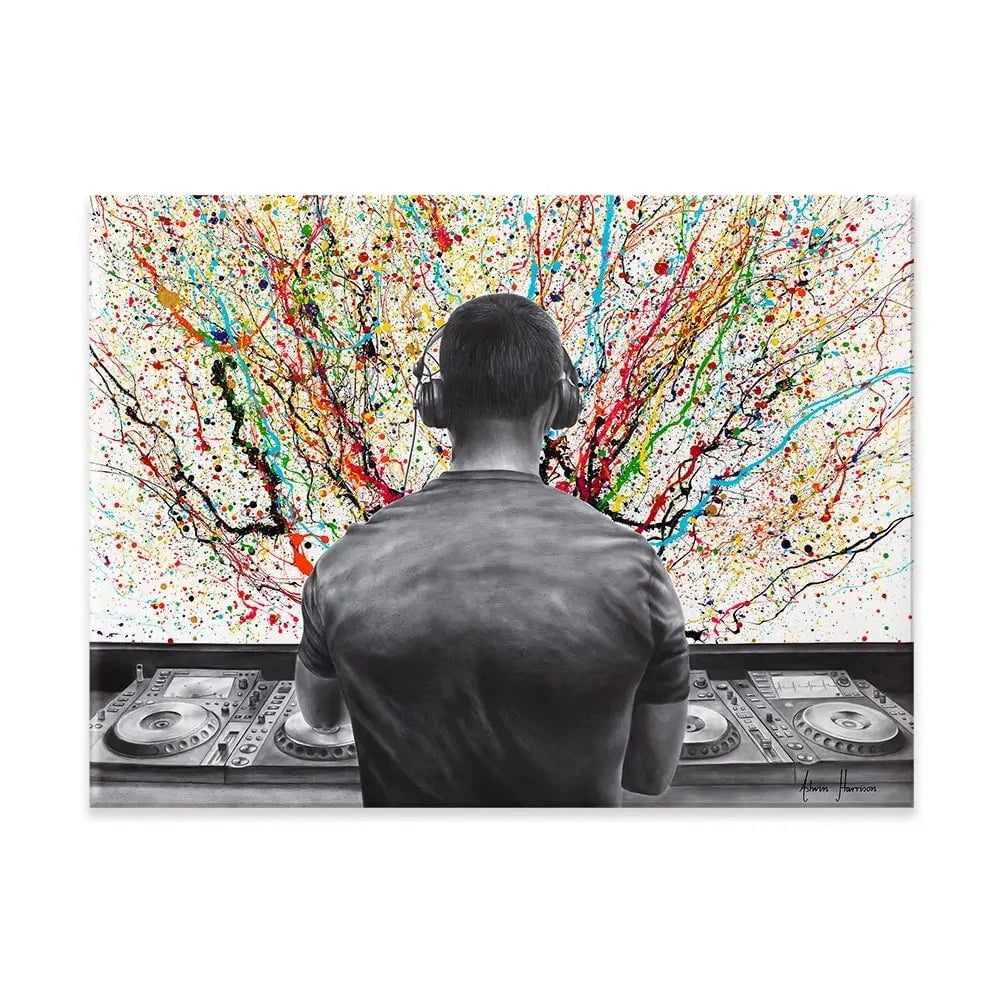 Turn It Up DJ Canvas Print Turn It Up DJ Canvas Print wall art product Ashvin Harrison
