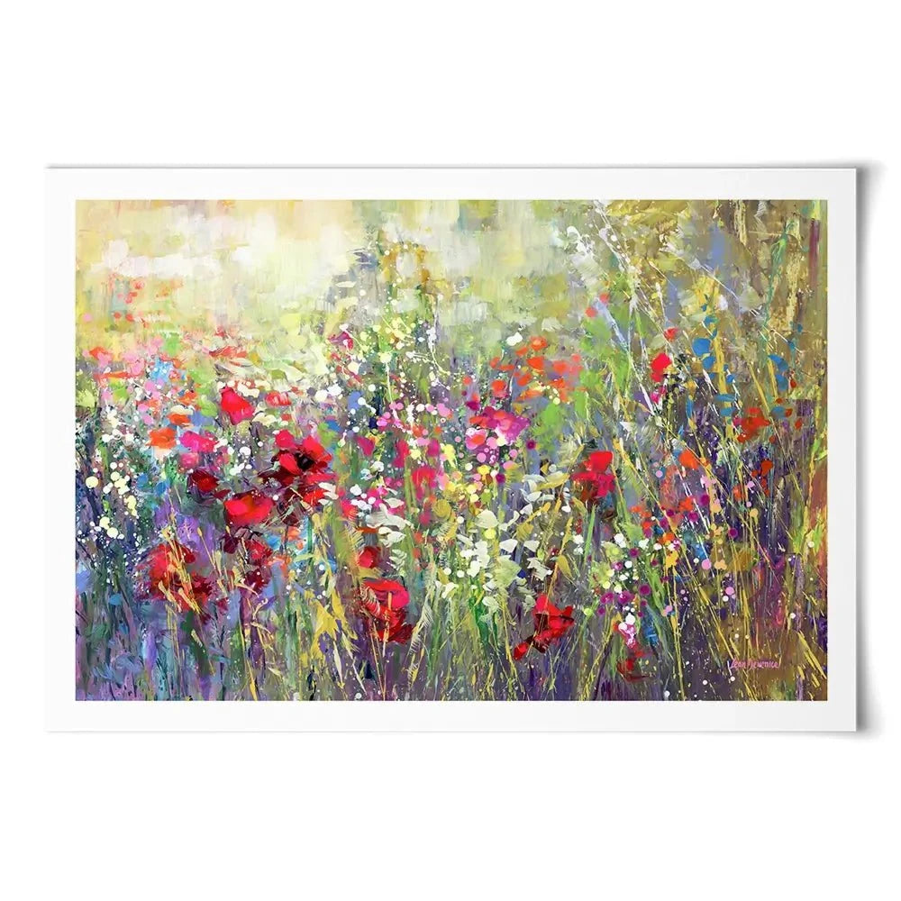 Tuscan Wildflower Field Art Print Tuscan Wildflower Field Art Print wall art product Leon Devenice