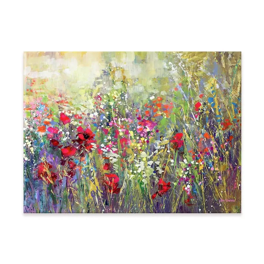 Tuscan Wildflower Field Canvas Print Tuscan Wildflower Field Canvas Print wall art product Leon Devenice