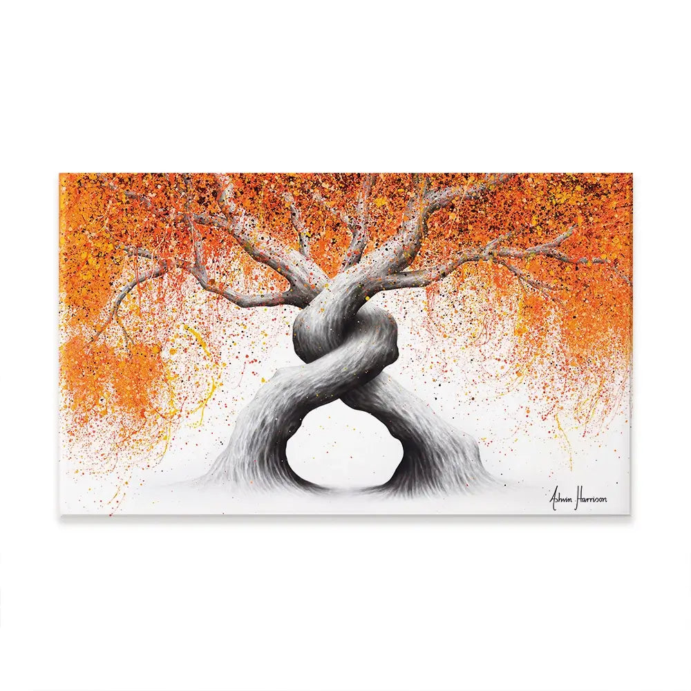 Twisting Love Trees Oversized Canvas Print Twisting Love Trees Oversized Canvas Print wall art product Art Print Shop