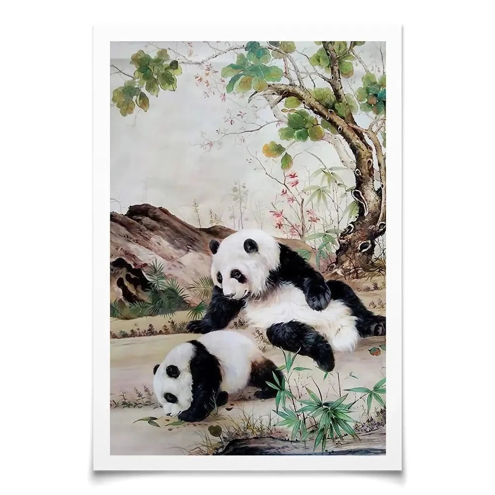 Two Pandas Art Print Two Pandas Art Print wall art product Greatart / Shutterstock