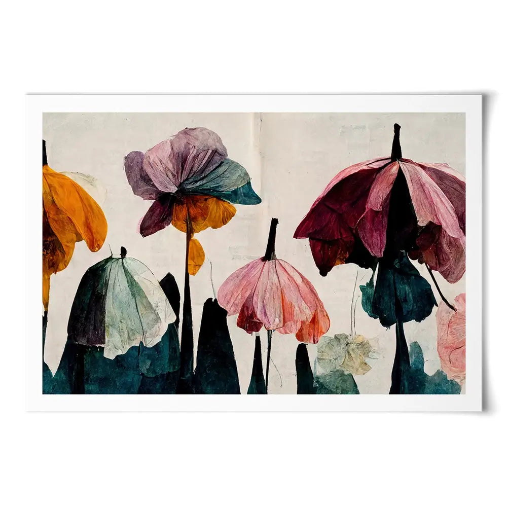 Umbrella Flowers Art Print Umbrella Flowers Art Print wall art product Treechild