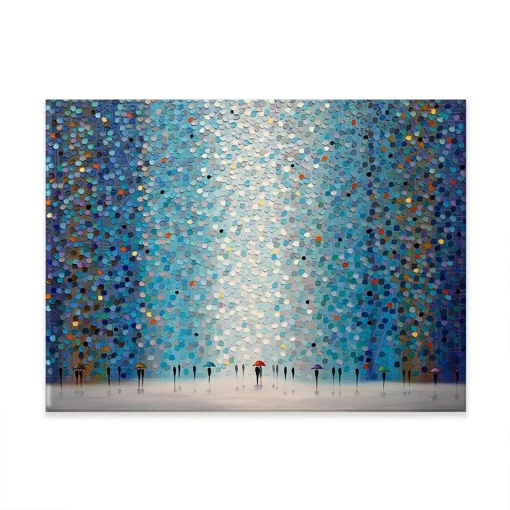 Umbrellas At Night Canvas Print Umbrellas At Night Canvas Print | Abstract Canvas Art | Umbrella Art wall art product Ekaterina Ermilkina