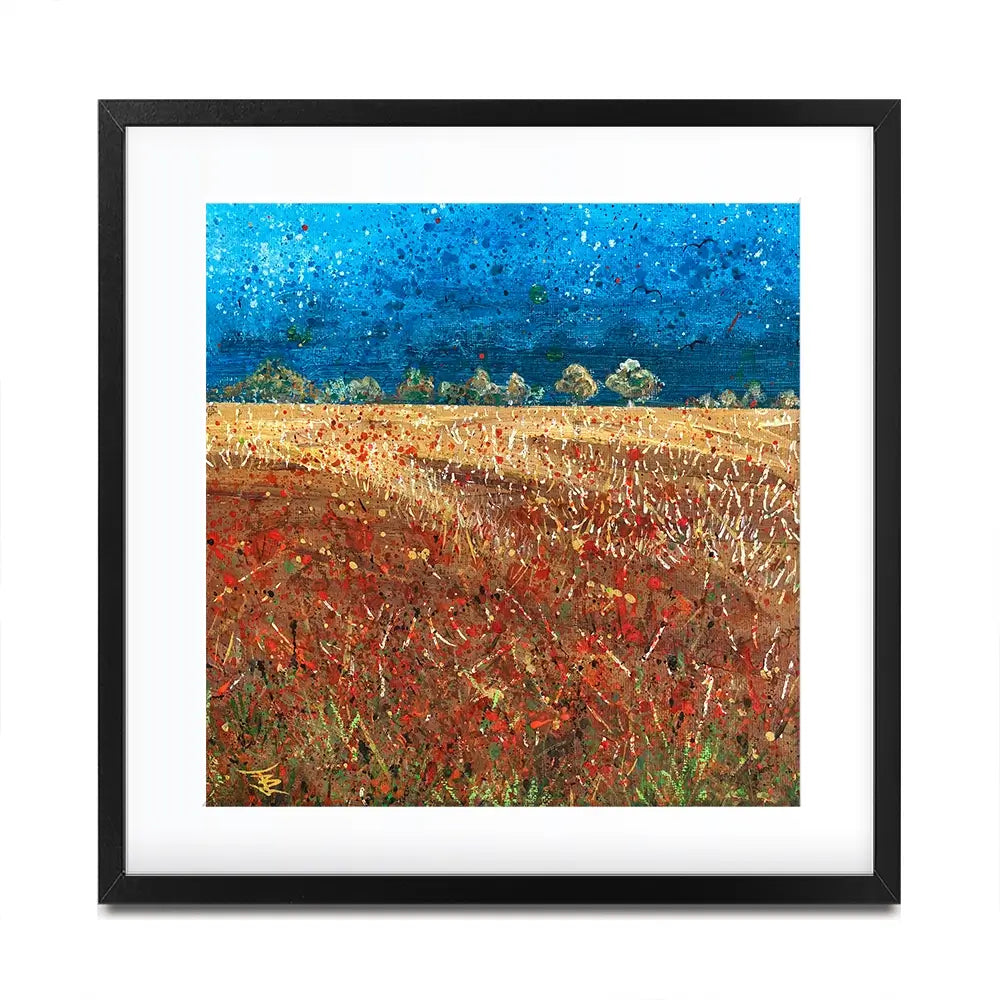 Under Laeden Skies Square Framed Art Print Under Laeden Skies Square Framed Art Print wall art product Jane Brookshaw
