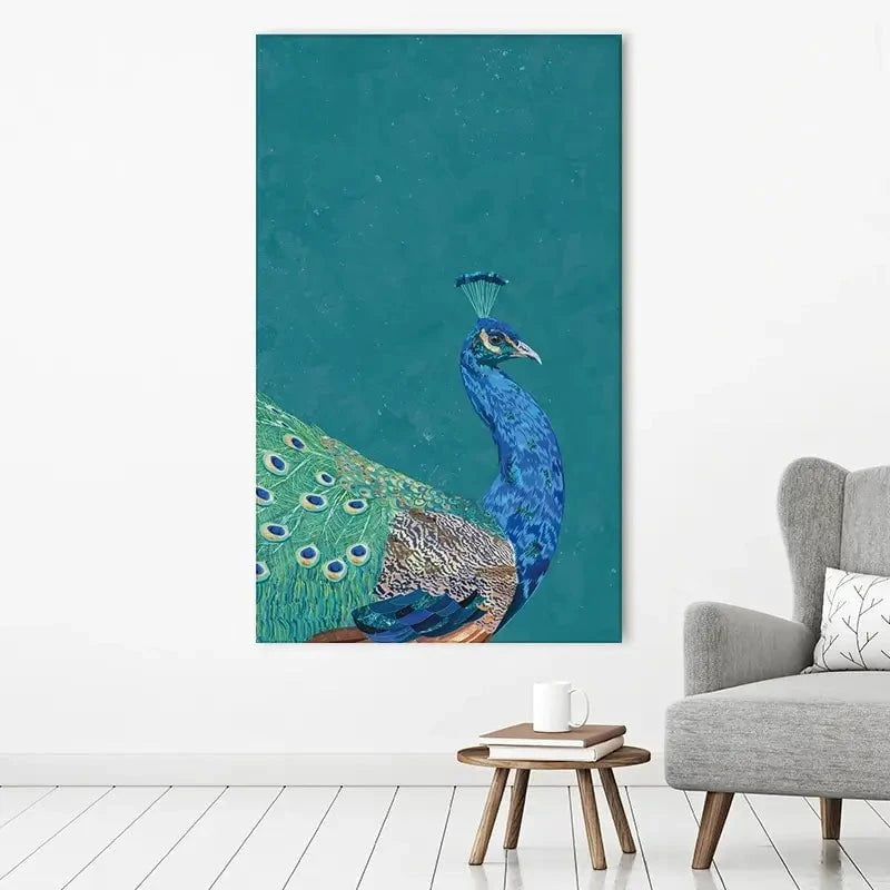 Vibrant Peacock Canvas Print Vibrant Peacock Canvas Print wall art product Sarah Manovski