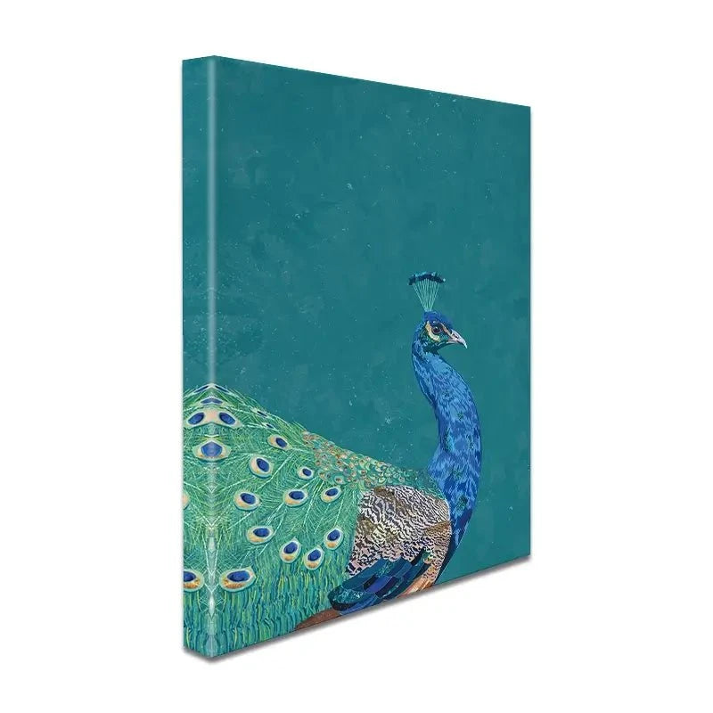 Vibrant Peacock Canvas Print Vibrant Peacock Canvas Print wall art product Sarah Manovski