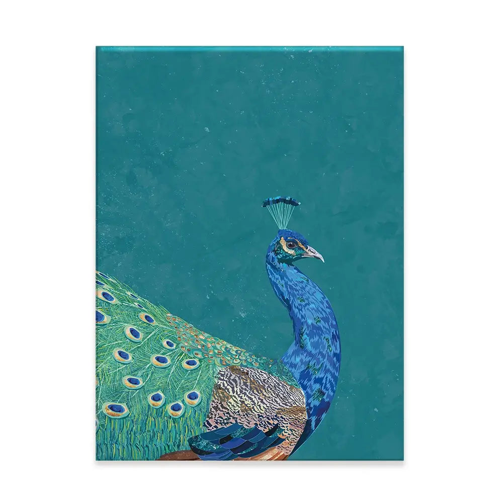 Vibrant Peacock Canvas Print Vibrant Peacock Canvas Print wall art product Sarah Manovski