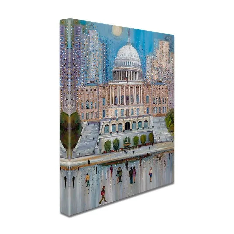 Washington DC Canvas Print Washington DC Canvas Print wall art product Ekaterina Ermilkina
