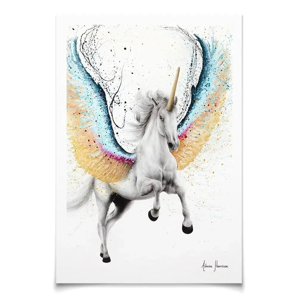 Whimsical Unicorn Art Print Whimsical Unicorn Art Print wall art product Ashvin Harrison