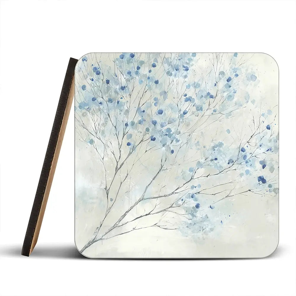 Whispered Branch Bloom Coaster Set Whispered Branch Bloom Coaster Set wall art product Chromatic Storm Studio