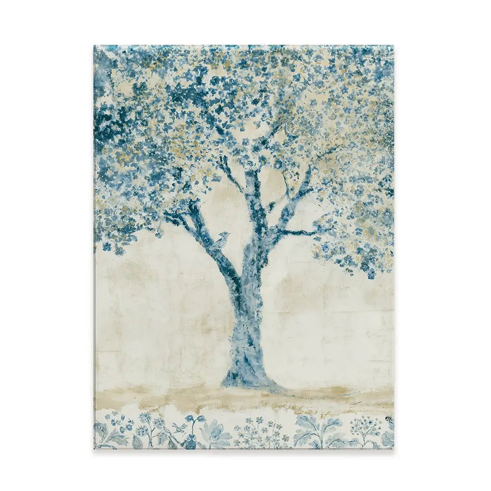 Whispered Indigo Tree Canvas Print Whispered Indigo Tree Canvas Print wall art product Chromatic Storm Studio