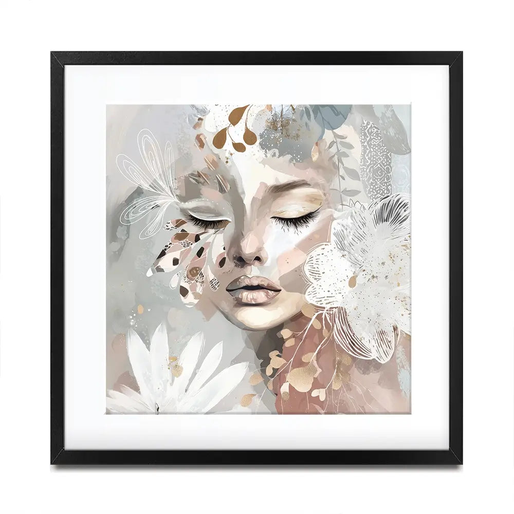 Whisperwing Square Framed Art Print Whisperwing Square Framed Art Print wall art product Bella Eve