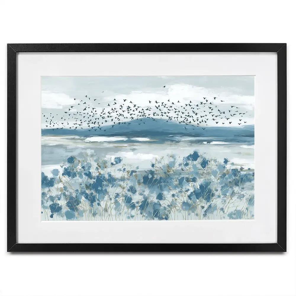 Wide Flock Wildflower Field Framed Art Print Wide Flock Wildflower Field Framed Art Print wall art product Chromatic Storm Studio